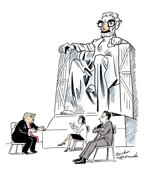 Trump Interview at the Lincoln Memorial