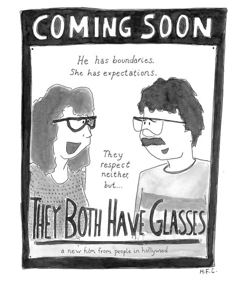 They both have glasses