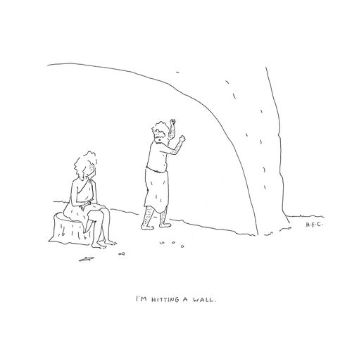 "I'm hitting a wall."