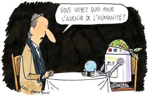 "Vous voyez quoi pour l'avenir de l'humanité?"