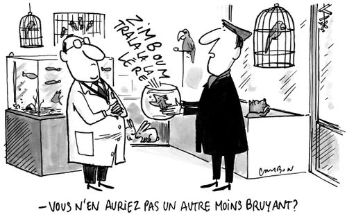 "Vous n'en auriez pas un autre moins bruyant?"