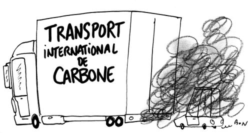 Transport international de carbone.