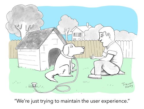 "We're just trying to maintain the user experience."