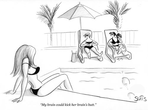 "My brain could kick her brain's butt."