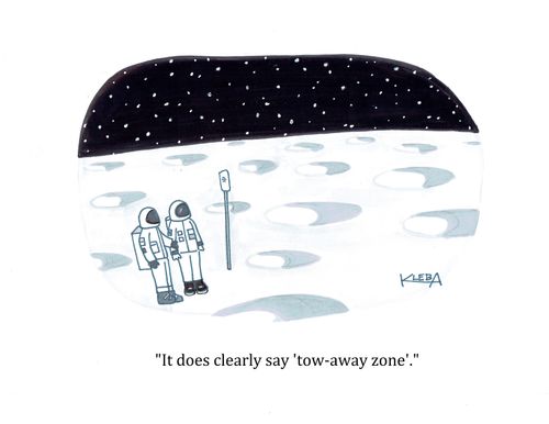 "It does clearly say 'tow-away zone'."