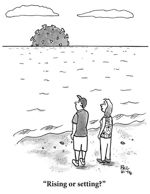 "Rising or setting?"