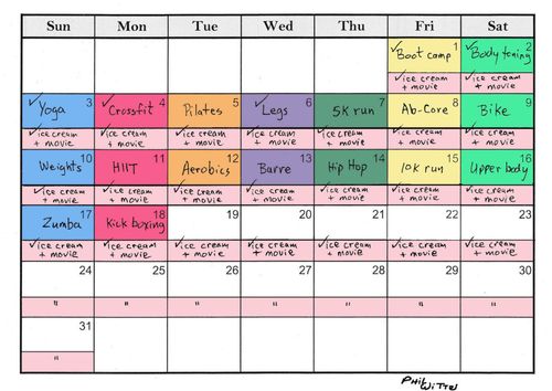 Workout Calendar
