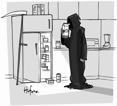 The Grim Reaper and Expired Milk
