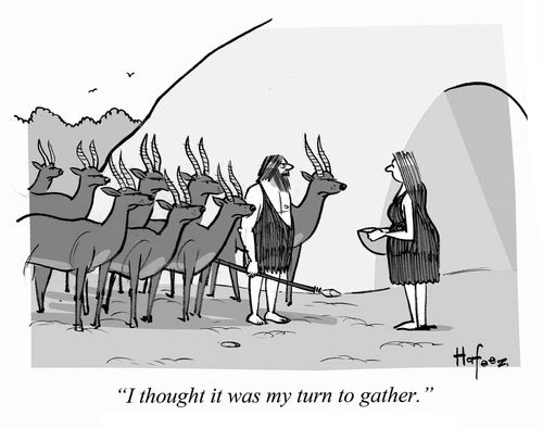 "I thought it was my turn to gather."
