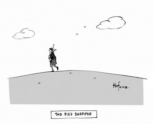 The Pied Bagpiper.