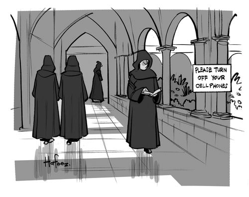 Gregorian Monks: Please turn off your cell phones.