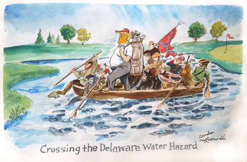 Crossing the Delaware Water Hazard