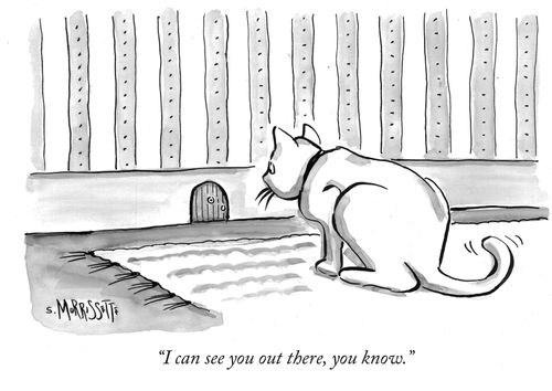 "I can see you out there, you know."
