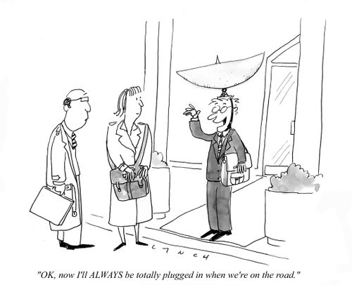 "OK, now I'll ALWAYS be plugged in when we're on the road."