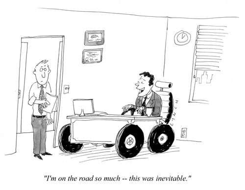 "I'm on the road so much -- this was inevitable."