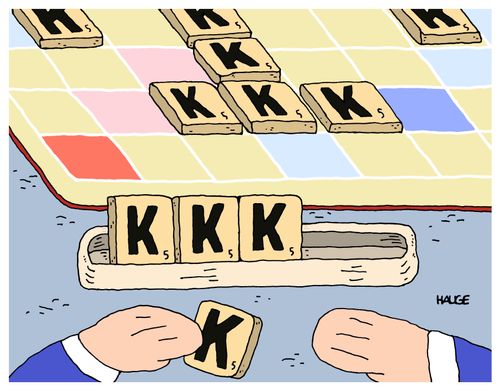 KKK Scrabble.