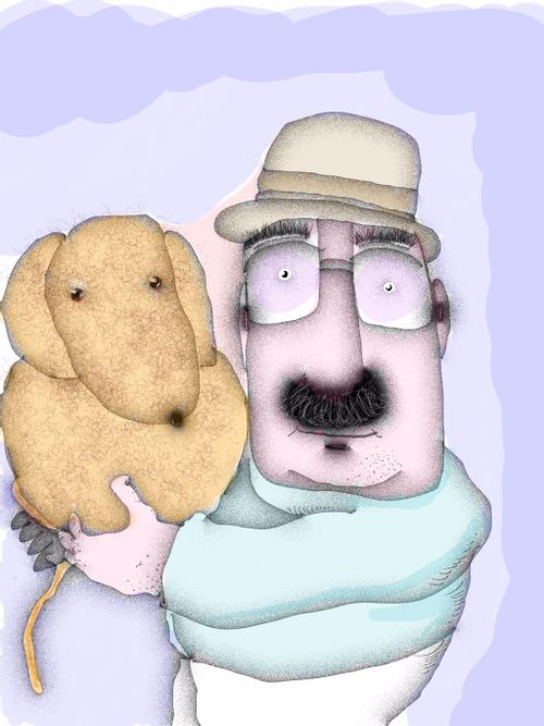 A man and his dog