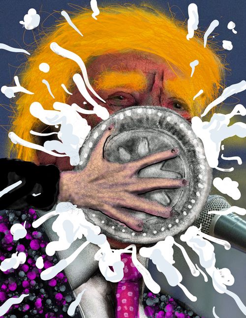 Pie Trump's face