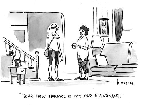 "Your new normal is my old repugnant."