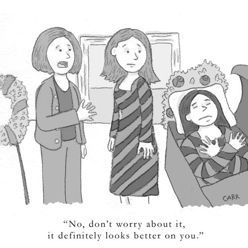 "No, don't worry about it, it definitely looks better on you."