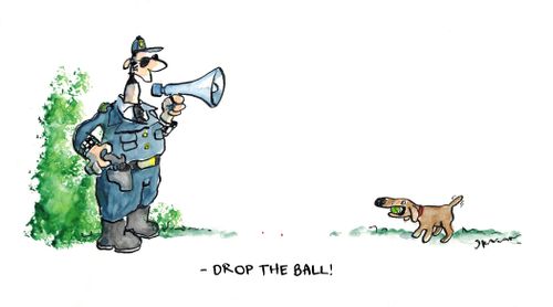 "Drop the ball!"