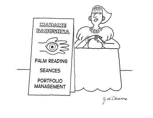Madame Babushka: Palm reading, seances, portfolio management.