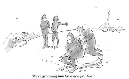 "We're grooming him for a new position."