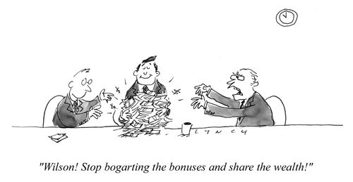 "Wilson! Stop bogarting he bonuses and share the wealth!"