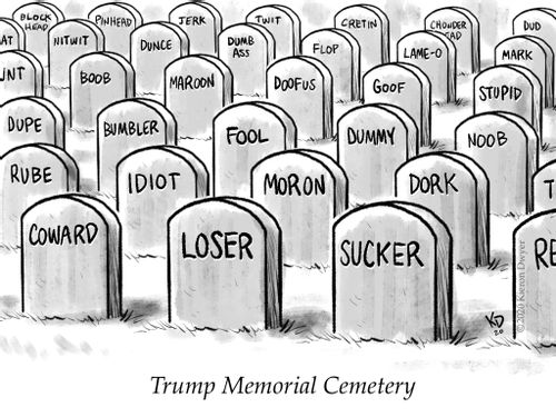 Trump memorial cemetery.