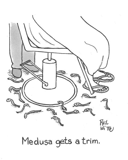 Medusa gets a trim.