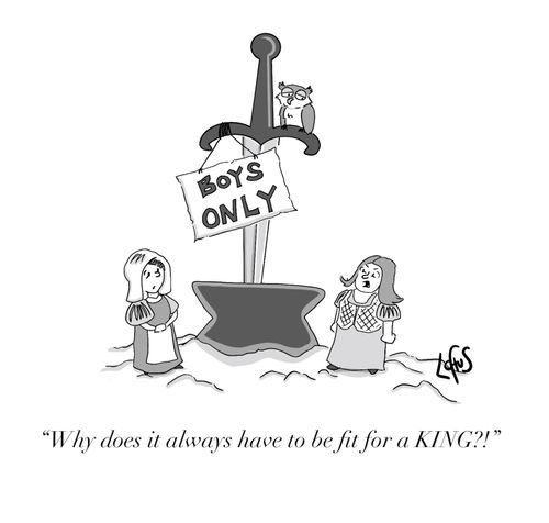 "Why does it always have to be fit for a KING?!"