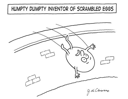 Humpty Dumpty Inventor of Scrambled Eggs.