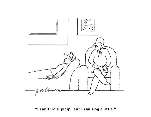 "I can't 'role-play'... but I can sing a little."
