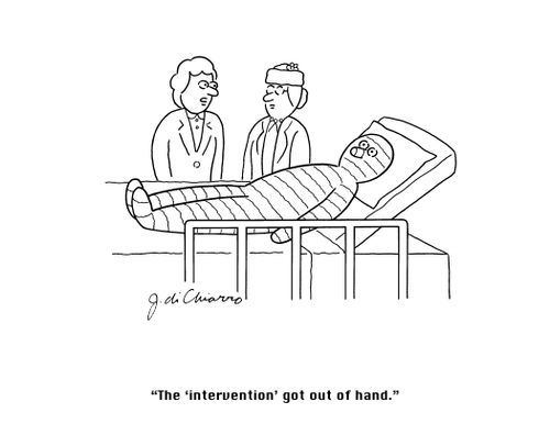 "The 'intervention' got out of hand."
