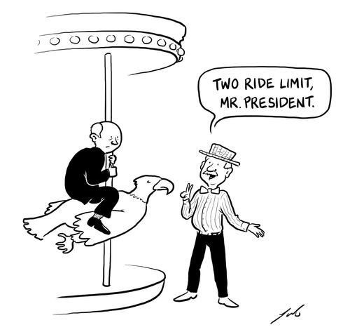 "Two ride limit, Mr. President."