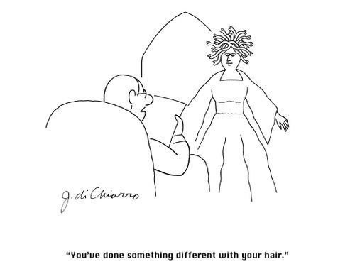 "You've done something different with your hair."