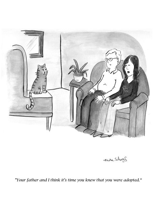 "Your father and I think it's time you knew that you were adopted."