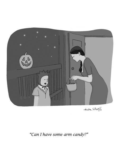 "Can I have some arm candy?"