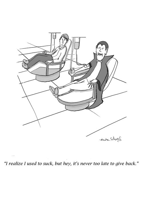 "I realize I used to suck, but hey, it's never too late to give back."