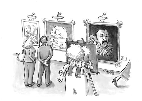 Clown Painting in Museum