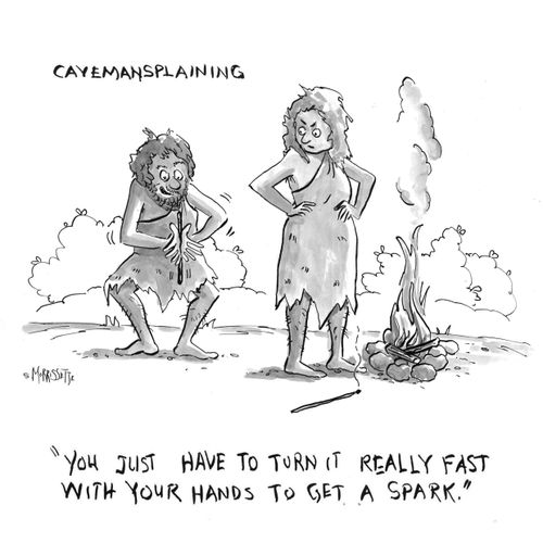 Cavemansplaining.