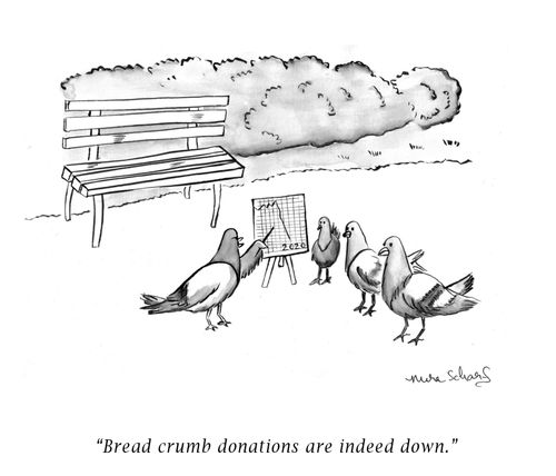 "Bread crumb donations are indeed down."