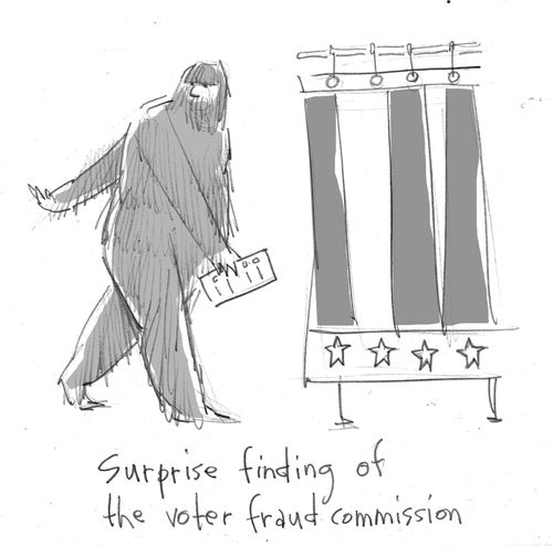 Surprise finding of the voter fraud commission