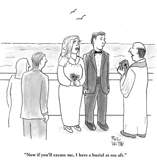 "Now if you'll excuse me, I have a burial at sea aft."