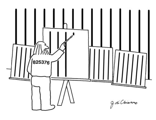 Prisoner still life painting.