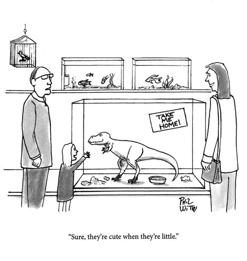"Sure they're cute when they're little."