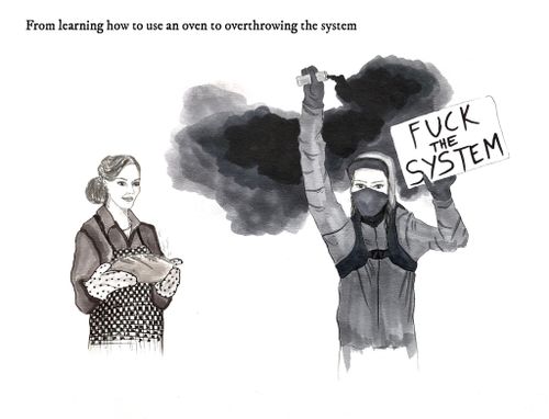 From learning how to use an oven to overthrowing the system.