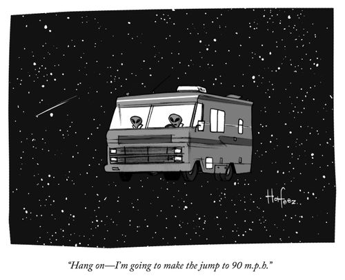 "Hang on -- I'm going to make the jump to 90 m.p.h."