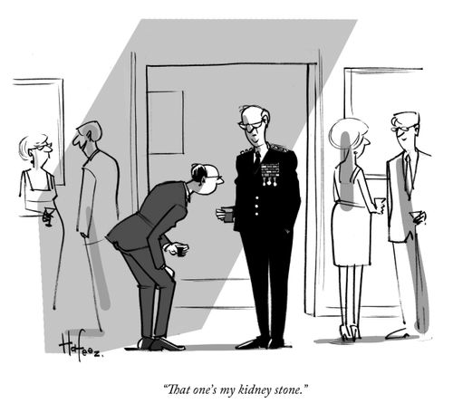 "That one's my kidney stone."