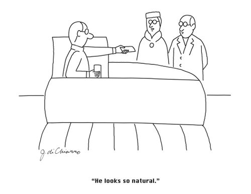 "He looks so natural."